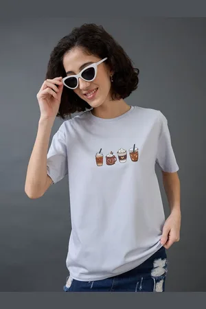 Mast & Harbour Women Printed Applique T-shirt