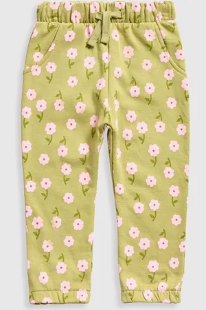 Mothercare Girls Floral Printed Smart Joggers Trousers