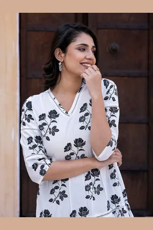 Kalini Floral Print Fit & Flare Mini Dress