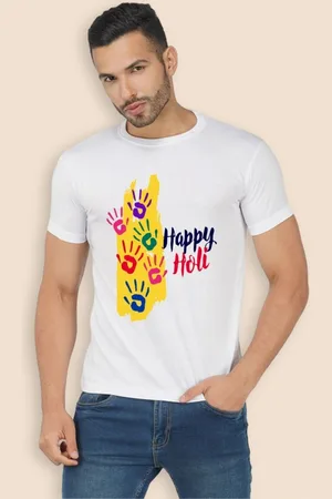 Moda Rapido Men Holi Printed Tshirt