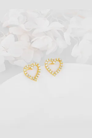 GIVA Heart Shaped Studs Earrings