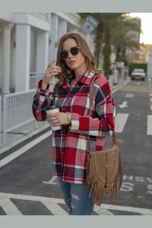 HERE&NOW Women Original Tartan Checks Opaque Checked Casual Shirt