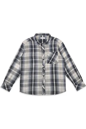 My Milestones Boys Comfort Cutaway Collar Checked Cotton Casual Shirt