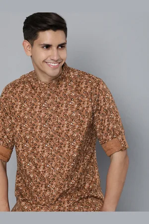 HERE&NOW Men Floral Printed Pure Cotton Casual Shirt