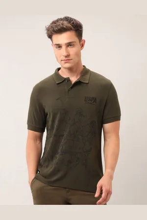 Ralph Lauren Men Brand Logo Printed Polo Collar Slim Fit T-shirt