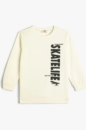 Koton Boys Typography Printed Cotton Sweatshirt