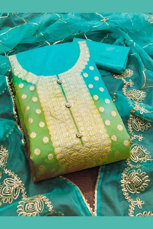 KIMISHA Organza Unstitched Dress Material