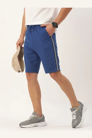 HARVARD Men Solid With Tape Detail Mid-Rise Regular Shorts