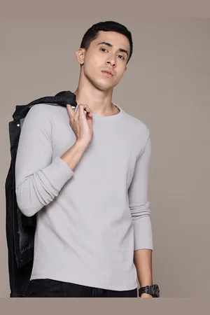 Roadster The Lifestyle Co. Textured Long Sleeve T-shirt