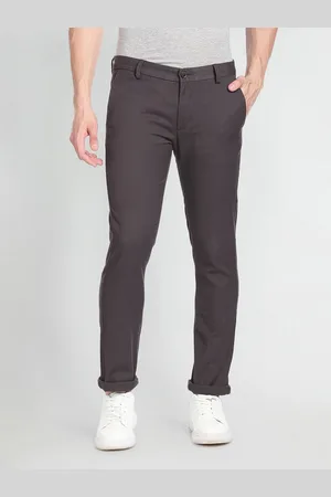 Arrow Men Self Design Textured Original Slim Fit Chinos
