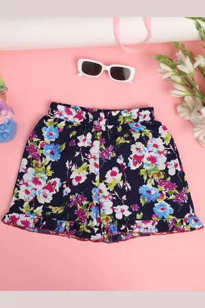 Cutiekins Girls Floral Printed Shorts