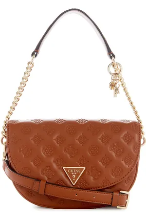 Guess Textured PU Structured Shoulder Bag with Tasselled