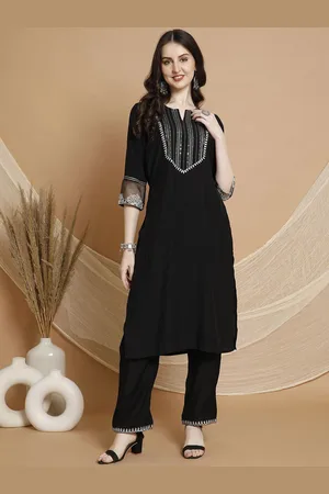 Lakshita Women Embroidered Regular Aari Work Kurta with Trousers & With Dupatta