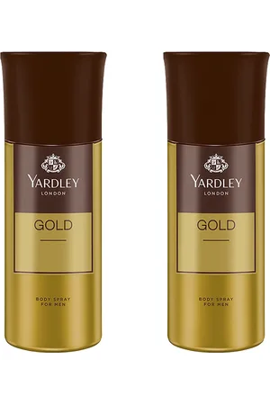 YARDLEY LONDON Men Set Of 2 Gold Deodorant Body Spray - 150ml Each
