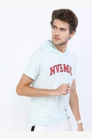 Highlander Men Sea Green Printed Slim Fit T-shirt