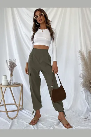 HERE&NOW Women Regular Fit Peg Trouser