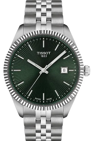 Tissot Men Dial & Stainless Steel Bracelet Style Straps Analogue Watch T1564101109100