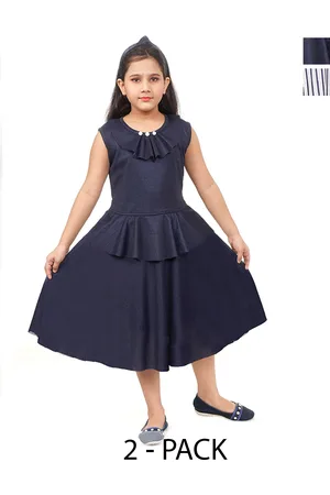 BAESD Girls Pack Of 2 A-Line Midi Party Dresses