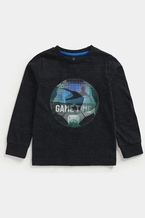 Mothercare Boys Graphic Printed Round Neck Pure Cotton T-shirt