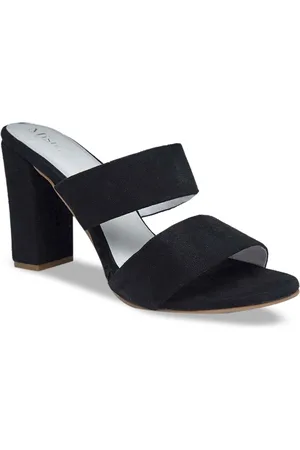 Misto Women Black Colourblocked Sandals