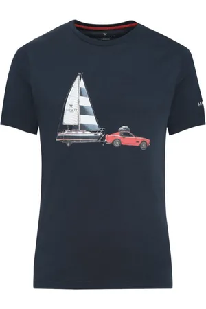 Hackett Boys Graphic Printed Round Neck Cotton T-shirt