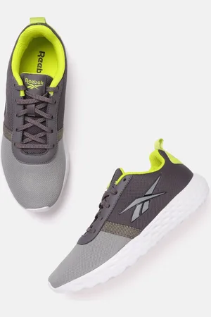 Reebok Men Grey Woven Design & Colourblocked Energy 2.0 Running Shoes