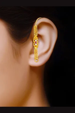 DIVASTRI Teardrop Shaped Ear Cuff Earrings