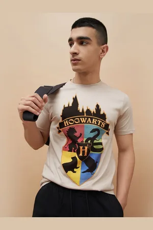 Lifestyle Men Printed Raw Edge Slim Fit T-shirt