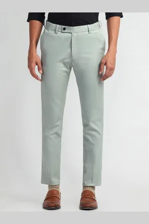 Arrow Autoflex Men Plain Mid-Rise Slim Fit Formal Chinos Trousers