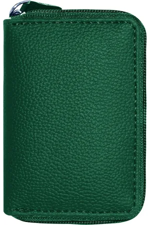 GREEN DRAGONFLY Unisex Textured PU Zip Around Wallet