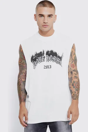 Boohoo Printed Pure Cotton Oversized T-shirt