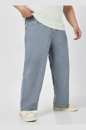 URBANO Men Loose Fit Washed Non-Stretchable Jeans