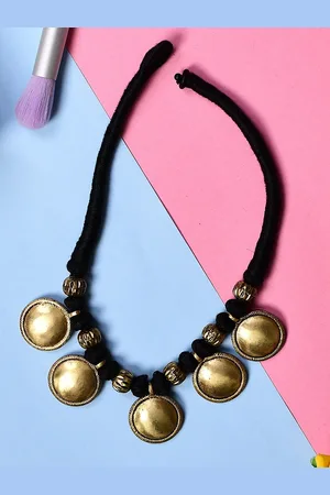 Bamboo Tree Jewels Brass-Plated Tribal Necklace