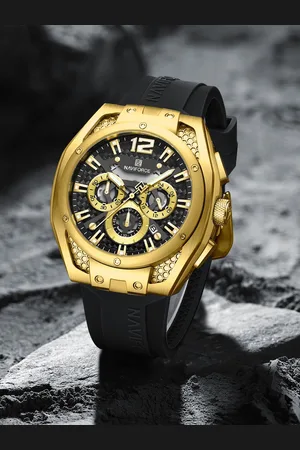 Naviforce Men Printed Dial & Straps Analogue Chronograph Watch NF8063_G B B