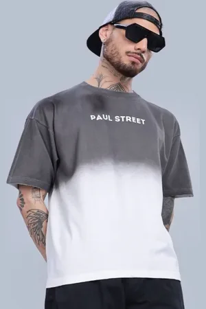 PAUL STREET Men Colourblocked Bio Finish Boxy T-shirt