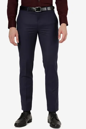 Metal Men Slim Fit Mid-Rise Formal Trousers