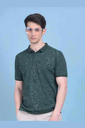 Crimsoune Club Printed Polo Collar Slim Fit T-shirt