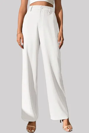 Chemistry Women High-Rise Straight Fit Trousers