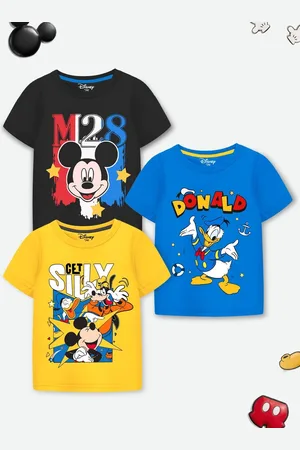 Miss and Chief Boys 3 Printed Extended Sleeves Applique T-shirt