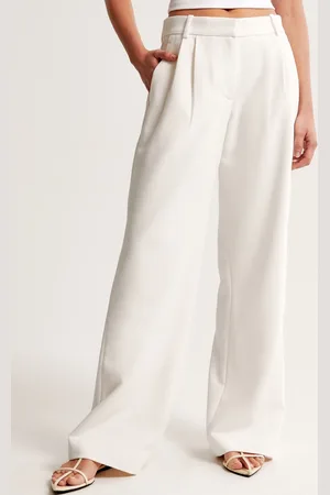 Chemistry Women Comfort Flared High-Rise Pleated Trousers