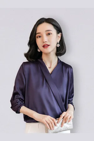 JC Collection Women Purple Solid Polyester Wrap Top