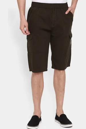 V-Mart Men Brown Cargo Shorts