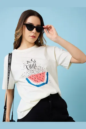 Mast & Harbour Women Printed T-shirt