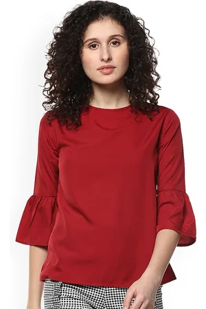 Mayra Women Maroon Solid Top