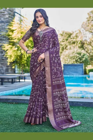 Satrani Zari Silk Blend Saree