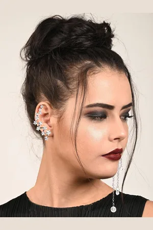 Alberre Odette Gold-Plated Contemporary Mismatch Studs Earrings