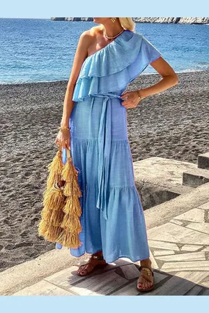 HERE&NOW One Shoulder Maxi Dress