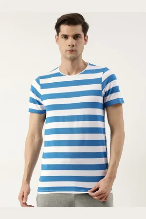 Sports52 Men Striped Round Neck Sports T-shirt