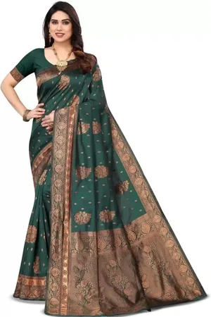 Saadhvi Woven Design Zari Pure Silk Kanjeevaram Saree