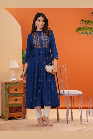 Moda Rapido Women Ethnic Motifs Embroidered Anarkali Kurta